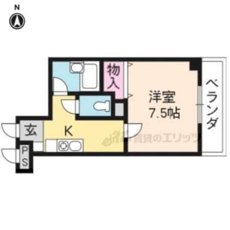 天神川林マンションの物件間取画像